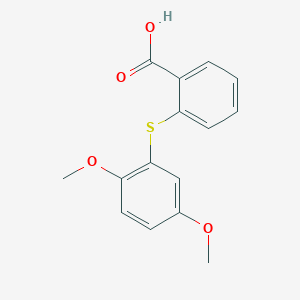molecular formula C15H14O4S B373874 2-[(2,5-Dimethoxyphenyl)sulfanyl]benzoic acid 