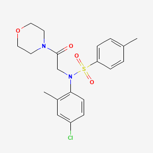 N-(4-chloro-2-methylphenyl)-4-methyl-N-[2-(4-morpholinyl)-2-oxoethyl]benzenesulfonamide