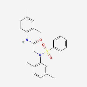 N~1~-(2,4-dimethylphenyl)-N~2~-(2,5-dimethylphenyl)-N~2~-(phenylsulfonyl)glycinamide