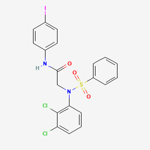 molecular formula C20H15Cl2IN2O3S B3738808 N~2~-(2,3-dichlorophenyl)-N~1~-(4-iodophenyl)-N~2~-(phenylsulfonyl)glycinamide 