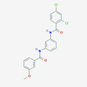 molecular formula C21H16Cl2N2O3 B3738831 2,4-dichloro-N-{3-[(3-methoxybenzoyl)amino]phenyl}benzamide 