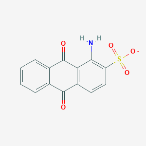 molecular formula C14H8NO5S- B373884 1-Amino-9,10-dioxo-9,10-dihydro-2-anthracenesulfonate 