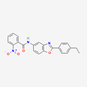 molecular formula C22H17N3O4 B3738871 N-[2-(4-ethylphenyl)-1,3-benzoxazol-5-yl]-2-nitrobenzamide 