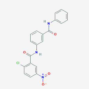 molecular formula C20H14ClN3O4 B3738889 N-[3-(anilinocarbonyl)phenyl]-2-chloro-5-nitrobenzamide 
