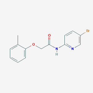 molecular formula C14H13BrN2O2 B3738896 N-(5-bromo-2-pyridinyl)-2-(2-methylphenoxy)acetamide 