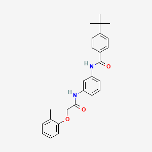 molecular formula C26H28N2O3 B3738907 4-tert-butyl-N-(3-{[(2-methylphenoxy)acetyl]amino}phenyl)benzamide 