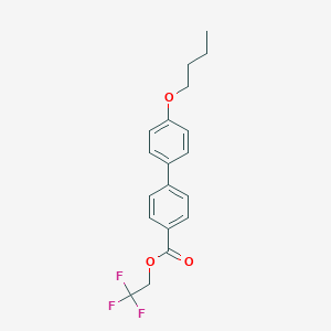 molecular formula C19H19F3O3 B373891 2,2,2-Trifluoroethyl 4'-butoxy[1,1'-biphenyl]-4-carboxylate 