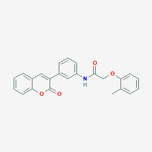 molecular formula C24H19NO4 B3738951 2-(2-methylphenoxy)-N-[3-(2-oxo-2H-chromen-3-yl)phenyl]acetamide 