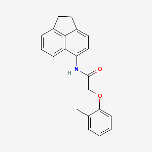 molecular formula C21H19NO2 B3738963 N-(1,2-dihydro-5-acenaphthylenyl)-2-(2-methylphenoxy)acetamide 