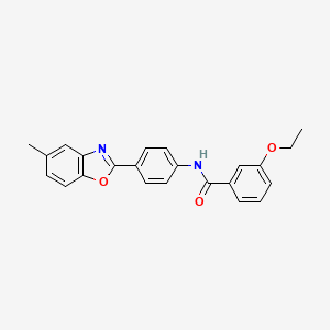 3-ethoxy-N-[4-(5-methyl-1,3-benzoxazol-2-yl)phenyl]benzamide