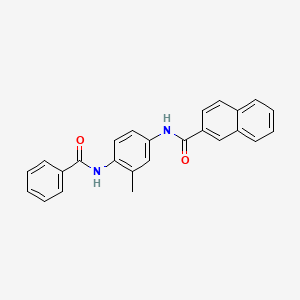 N-[4-(benzoylamino)-3-methylphenyl]-2-naphthamide