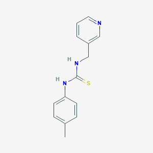molecular formula C14H15N3S B373904 1-(4-Methylphenyl)-3-(pyridin-3-ylmethyl)thiourea CAS No. 6411-19-4