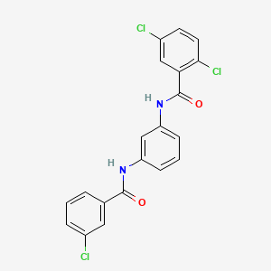 molecular formula C20H13Cl3N2O2 B3739117 2,5-dichloro-N-{3-[(3-chlorobenzoyl)amino]phenyl}benzamide 