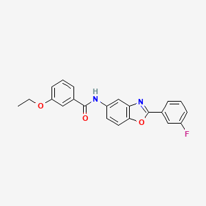 molecular formula C22H17FN2O3 B3739125 3-ethoxy-N-[2-(3-fluorophenyl)-1,3-benzoxazol-5-yl]benzamide 