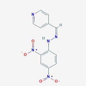 molecular formula C12H9N5O4 B373913 Isonicotinaldehyde {2,4-dinitrophenyl}hydrazone 