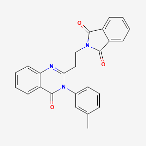 molecular formula C25H19N3O3 B3739157 2-{2-[3-(3-methylphenyl)-4-oxo-3,4-dihydro-2-quinazolinyl]ethyl}-1H-isoindole-1,3(2H)-dione 