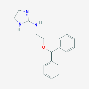 molecular formula C18H21N3O B373917 N-[2-(benzhydryloxy)ethyl]-N-(4,5-dihydro-1H-imidazol-2-yl)amine 
