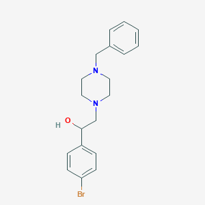 molecular formula C19H23BrN2O B373918 2-(4-Benzyl-1-piperazinyl)-1-(4-bromophenyl)ethanol 