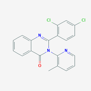 molecular formula C20H13Cl2N3O B3739211 2-(2,4-dichlorophenyl)-3-(3-methyl-2-pyridinyl)-4(3H)-quinazolinone 