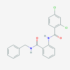 molecular formula C21H16Cl2N2O2 B3739225 N-{2-[(benzylamino)carbonyl]phenyl}-2,4-dichlorobenzamide 