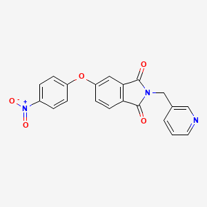 molecular formula C20H13N3O5 B3739233 5-(4-nitrophenoxy)-2-(3-pyridinylmethyl)-1H-isoindole-1,3(2H)-dione 