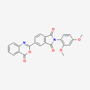 molecular formula C24H16N2O6 B3739244 2-(2,4-dimethoxyphenyl)-5-(4-oxo-4H-3,1-benzoxazin-2-yl)-1H-isoindole-1,3(2H)-dione 