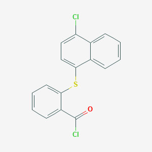 molecular formula C17H10Cl2OS B373925 2-[(4-Chloro-1-naphthyl)sulfanyl]benzoyl chloride 