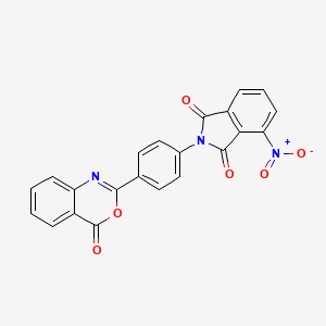 molecular formula C22H11N3O6 B3739263 4-nitro-2-[4-(4-oxo-4H-3,1-benzoxazin-2-yl)phenyl]-1H-isoindole-1,3(2H)-dione 