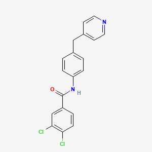 molecular formula C19H14Cl2N2O B3739272 3,4-dichloro-N-[4-(4-pyridinylmethyl)phenyl]benzamide 