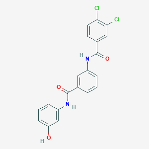 molecular formula C20H14Cl2N2O3 B3739297 3,4-dichloro-N-(3-{[(3-hydroxyphenyl)amino]carbonyl}phenyl)benzamide 