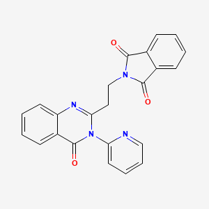 molecular formula C23H16N4O3 B3739303 2-{2-[4-oxo-3-(2-pyridinyl)-3,4-dihydro-2-quinazolinyl]ethyl}-1H-isoindole-1,3(2H)-dione 