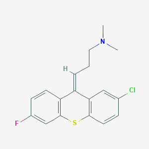 (3Z)-3-(2-chloro-6-fluorothioxanthen-9-ylidene)-N,N-dimethylpropan-1-amine