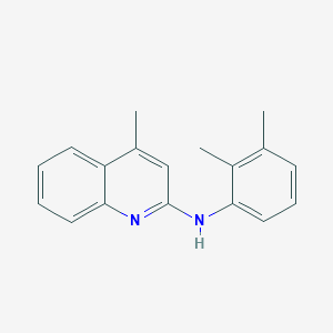 molecular formula C18H18N2 B3739355 N-(2,3-dimethylphenyl)-4-methyl-2-quinolinamine 