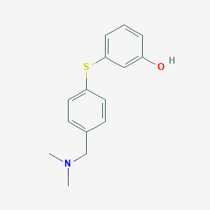 3-({4-[(Dimethylamino)methyl]phenyl}sulfanyl)phenol