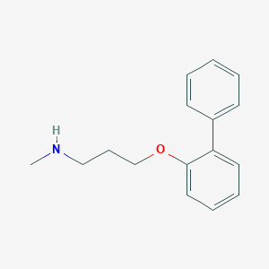 molecular formula C16H19NO B373940 3-([1,1'-biphenyl]-2-yloxy)-N-methyl-1-propanamine 