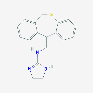 molecular formula C18H19N3S B373942 N-(6,11-dihydrobenzo[c][1]benzothiepin-11-ylmethyl)-4,5-dihydro-1H-imidazol-2-amine 