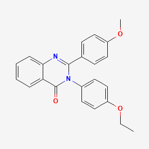 molecular formula C23H20N2O3 B3739469 3-(4-ethoxyphenyl)-2-(4-methoxyphenyl)-4(3H)-quinazolinone 