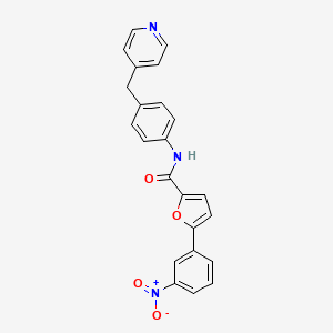 molecular formula C23H17N3O4 B3739474 5-(3-nitrophenyl)-N-[4-(4-pyridinylmethyl)phenyl]-2-furamide CAS No. 5794-74-1