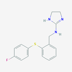 molecular formula C16H16FN3S B373949 N-(4,5-dihydro-1H-imidazol-2-yl)-N-{2-[(4-fluorophenyl)sulfanyl]benzyl}amine 