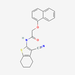 molecular formula C21H18N2O2S B3739495 N-(3-cyano-4,5,6,7-tetrahydro-1-benzothien-2-yl)-2-(1-naphthyloxy)acetamide 