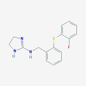 molecular formula C16H16FN3S B373951 N-(4,5-dihydro-1H-imidazol-2-yl)-N-{2-[(2-fluorophenyl)sulfanyl]benzyl}amine 