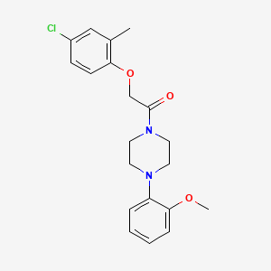 molecular formula C20H23ClN2O3 B3739523 1-[(4-chloro-2-methylphenoxy)acetyl]-4-(2-methoxyphenyl)piperazine 