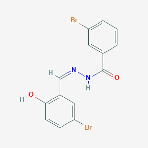 molecular formula C14H10Br2N2O2 B3739537 3-bromo-N'-(5-bromo-2-hydroxybenzylidene)benzohydrazide 