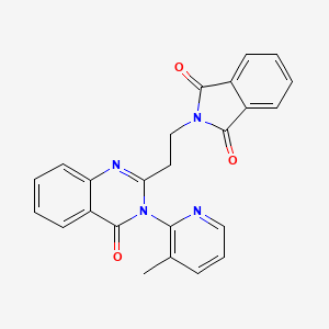 2-{2-[3-(3-methyl-2-pyridinyl)-4-oxo-3,4-dihydro-2-quinazolinyl]ethyl}-1H-isoindole-1,3(2H)-dione
