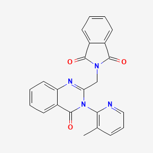 2-{[3-(3-methyl-2-pyridinyl)-4-oxo-3,4-dihydro-2-quinazolinyl]methyl}-1H-isoindole-1,3(2H)-dione