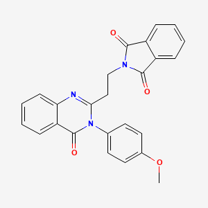 2-{2-[3-(4-methoxyphenyl)-4-oxo-3,4-dihydro-2-quinazolinyl]ethyl}-1H-isoindole-1,3(2H)-dione