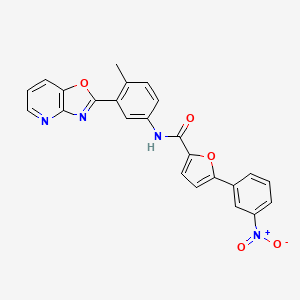 molecular formula C24H16N4O5 B3739650 N-(4-methyl-3-[1,3]oxazolo[4,5-b]pyridin-2-ylphenyl)-5-(3-nitrophenyl)-2-furamide 