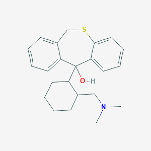 molecular formula C23H29NOS B373969 11-[2-[(dimethylamino)methyl]cyclohexyl]-6H-benzo[c][1]benzothiepin-11-ol 