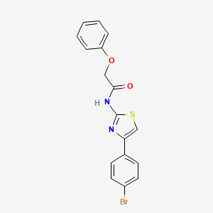 molecular formula C17H13BrN2O2S B3739711 N-[4-(4-bromophenyl)-1,3-thiazol-2-yl]-2-phenoxyacetamide CAS No. 5799-41-7