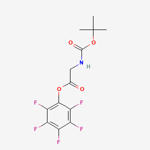 molecular formula C13H12F5NO4 B3739717 pentafluorophenyl N-(tert-butoxycarbonyl)glycinate 